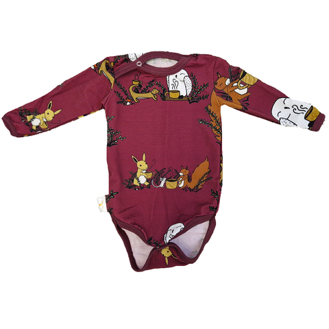 KUURA body Metsäväen teehetki punajuuri 50-86cm joustocollege