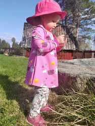 LAINE mekkotunika Kesäpiha 86-152cm lyhyt- tai pitkähih.