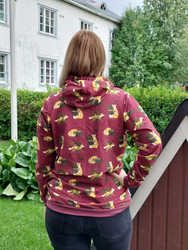 NAAVA huppari Ketunleipää taskuilla/taskuton unisex XS-3XL