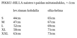PIHLAJA paita Hillat musta, 3 hihanpit. trikoo S-3XL