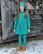 LAINE mekkotunika Siiliniitty turkoosi joustocollege 86-152cm