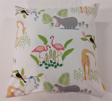 Koristetyynynpäällinen Viidakkoeläimet 50x50 cm tyynyyn