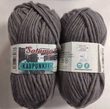 Satama 100 % villalanka Tuhkanharmaa 94