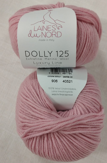 Merinovillalanka Dolly 125 Laines du Nord Vaaleanpunainen 906