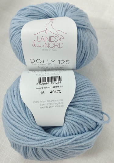Merinovillalanka Dolly 125 Laines du Nord Vaaleansininen 15