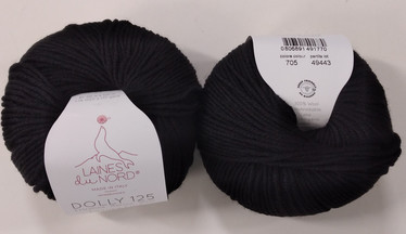 Merinovillalanka Dolly 125 Laines du Nord Musta 705