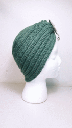 Knitted turban green
