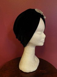 Velvet turban Black