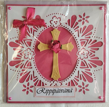 Käsintehty kortti, Rippipäivänä