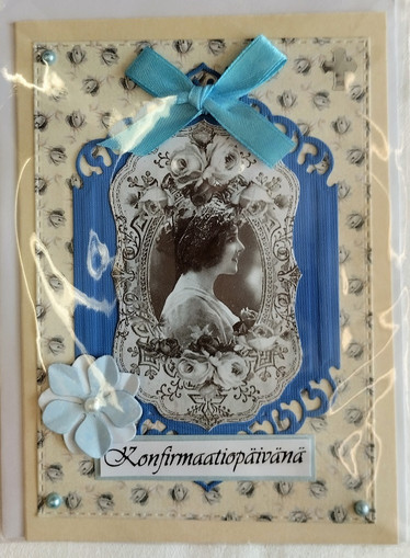 Käsintehty kortti, Konfirmaatiopäivänä
