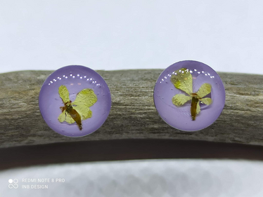 Korvakorut, Mini Puunappi vaalea violetti