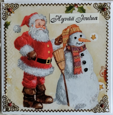Käsintehty kortti, Hyvää joulua