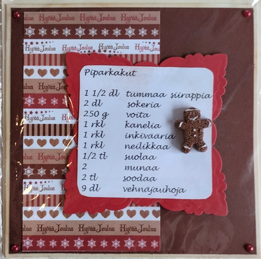 Käsintehty kortti, Piparkakut