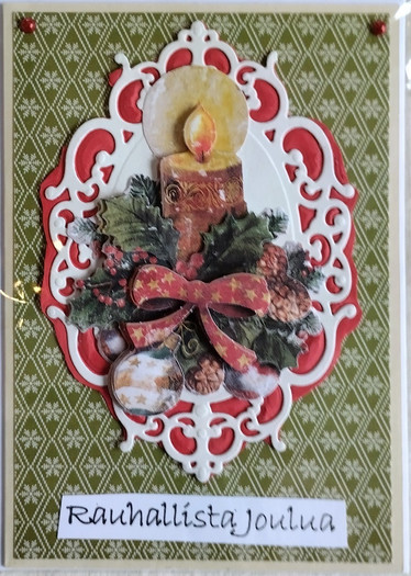 Käsintehty kortti, Rauhallista joulua