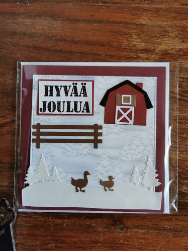 Käsintehty kortti, Hyvää joulua
