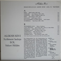 EOL / Sakari Hilden; Aleksis Kivi, Sydämeni lauluja