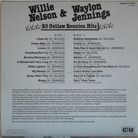 Nelson Willie & Jennings Waylon; 20 Outlaw Reunion Hits