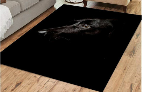 Matto 100x150 cm, musta koira