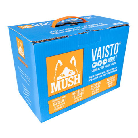 Mush Vaisto Sininen, nauta-kalkkuna-lohi 10 kg