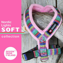 FinNero Nordic Lights y-valjas 25 cm, pinkki