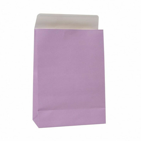 Lahjapussi teippisuljennalla, 220x100x305+50 mm, violetti