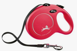 Flexi New Classic, nauha, L/50 kg, 8 m, punainen