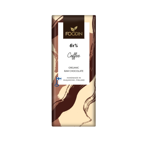 Foodin Kahviraakasuklaa Coffee 61 %, luomu 40 g