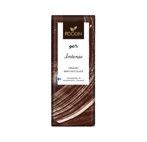 Foodin Raakasuklaa Intense 90%, luomu 40 g