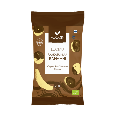Foodin Raakasuklaabanaani, luomu 70 g