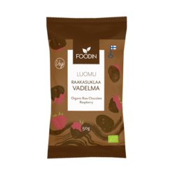 Foodin Raakasuklaavadelma, luomu 50 g