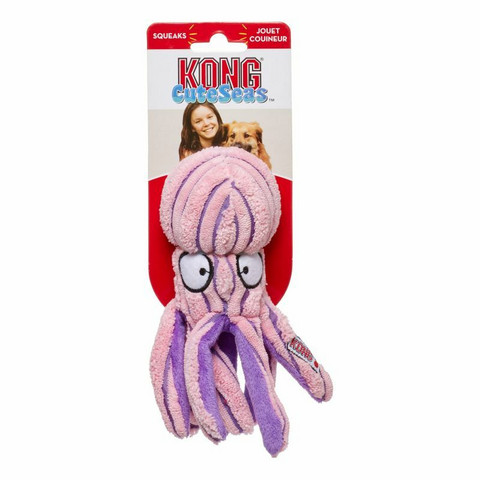 Kong CuteSeas Octopus, S 17 cm, vaaleanpunainen