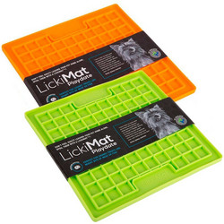 LickiMat Playdate nuolumatto, 20 x 20 cm, oranssi