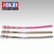 Jokke Pluto nahkapanta metallilaatalla 20 mmx29-39 cm, punaruskea valkoisella vuorella