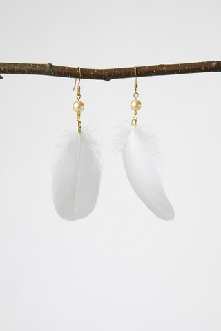 Golden Chicken earrings