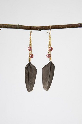 Golden Chicken earrings