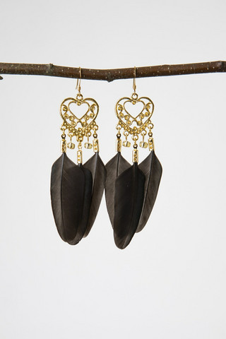 Golden Chicken earrings