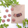 Buttons, 5 pcs, blueberry