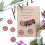 Buttons, 1 pcs, lea