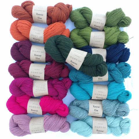Rescue Elsa wool yarn, 95 g, colored