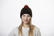 beanie with red pom pom