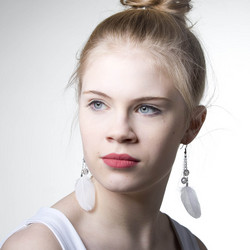 feather earrings