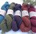 Usko wool sock yarn, dyed, different colors