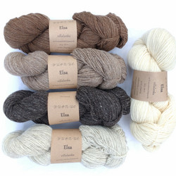 Elsa wool yarn, uncolored