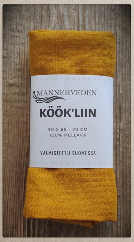Keittiöpyyhe Pellava, okra