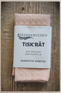Tiskirätti Pellava, vaaleanpunainen