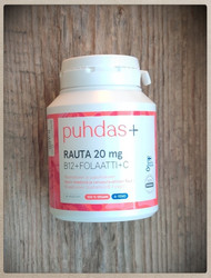 Rauta 20 mg + B12 + Folaatti + C