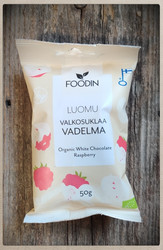Valkosuklaavadelma, luomu