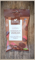 Raakasuklaa vadelma luomu