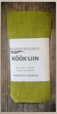 Keittiöpyyhe Pellava, vihreä