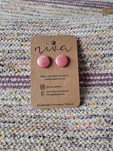 Pienet glitter -nappikorvikset
